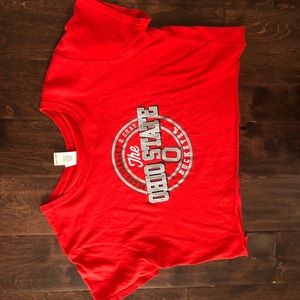 THE ohio state cropped tee